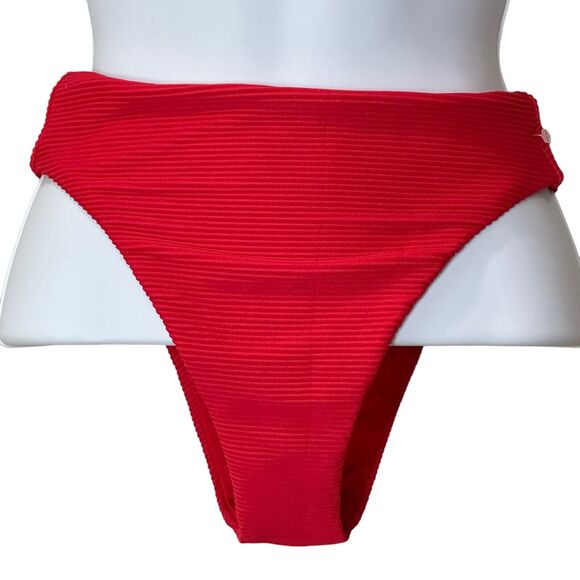 Seafolly Florence Textured Ribbed Two Piece Swimsuit Purple/Red Women 6 NWOT - Picture 7 of 9